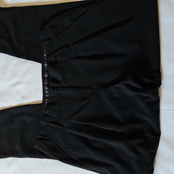 Apostrophe Black Pleated Tapered Leg Pants Size 10 - Picture 7 of 15